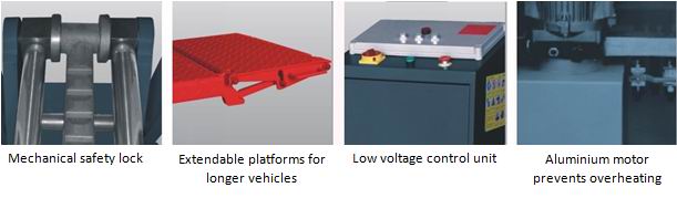 High rise scissor lift details