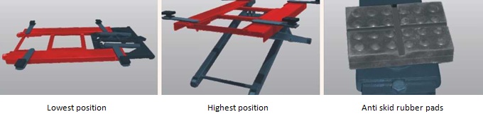 Scissor lift 2.7 tonne features